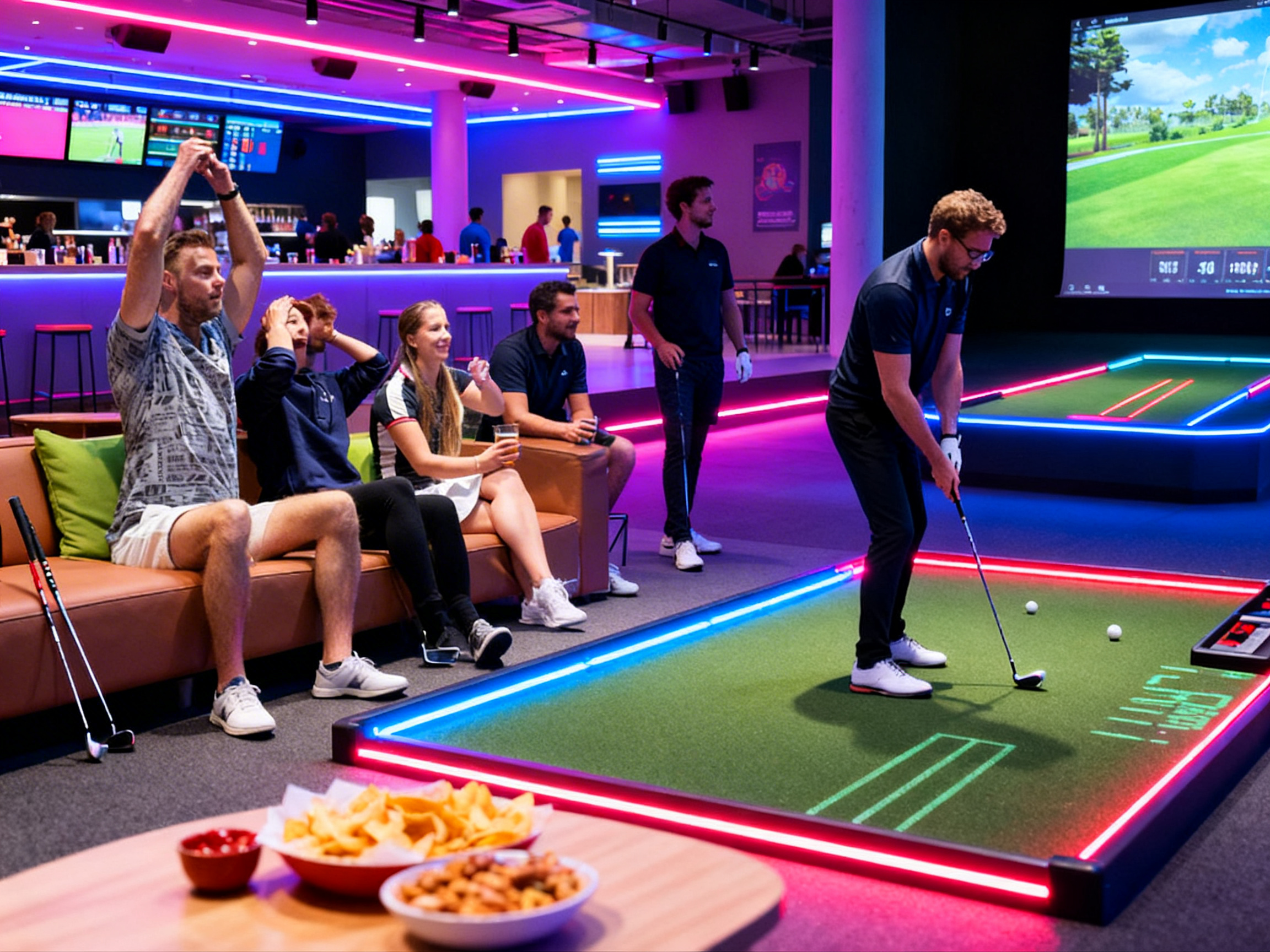 Unterricht Indoor-Golf Technik Training gezielt verbessern