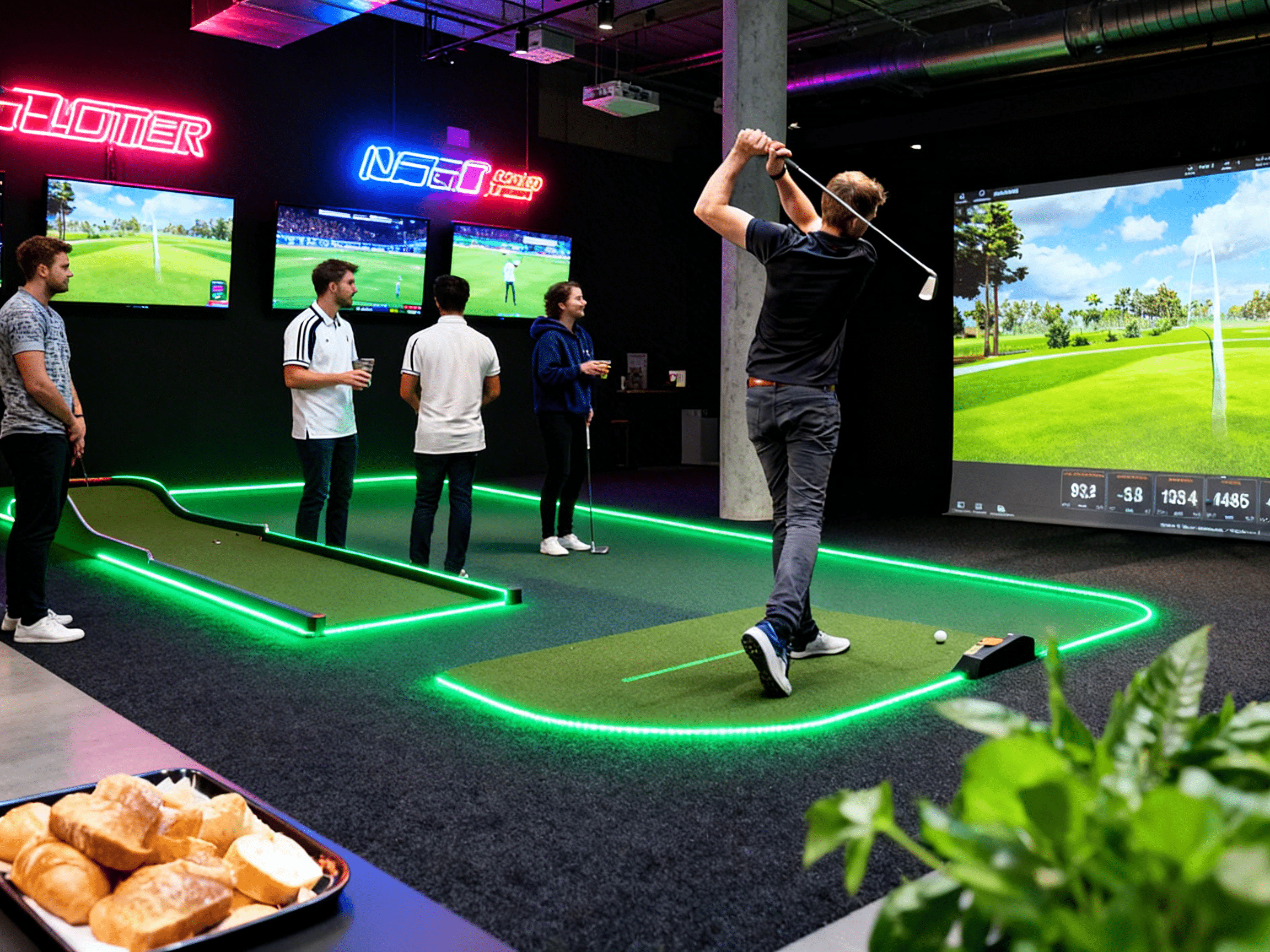 Kurse Indoor-Golf Anfänger Fortgeschrittene Training verbessern