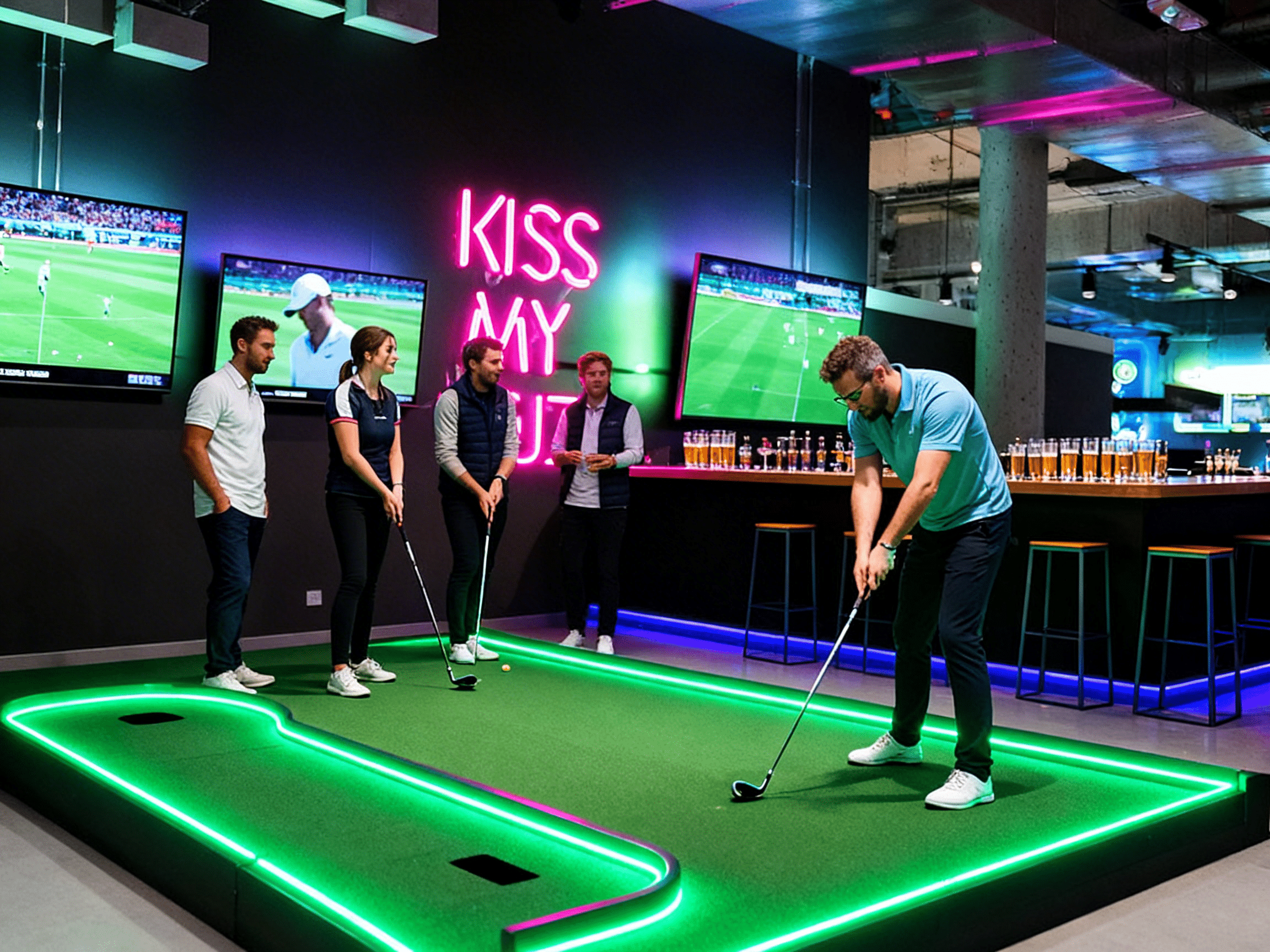 Firmenfeiern Indoor-Golf Gruppen Event unvergesslich erleben